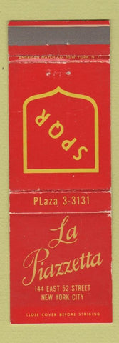 Matchbook Cover - La Piazzetta New York City WEAR