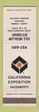 Matchbook Cover - Gold Medallion Restaurant Sacramento CA California Expo