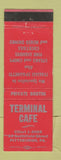 Matchbook Cover - Terminal Cafe Pittsburgh PA WEAR