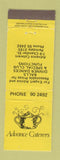 Matchbook Cover - Advance Caterers Parkdale Australia