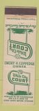 Matchbook Cover - White City Court Knoxville TN