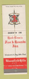 Matchbook Cover - Herb Craw's Fox and Hounds Inn Bloomfield Hills MI