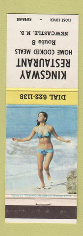 Matchbook Cover - Kingsway Restaurant New Castle NB pinup