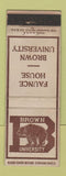 Matchbook Cover - Brown University Providence RI Faunce House WEAR