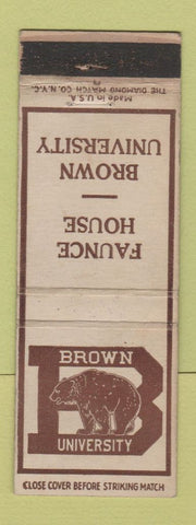 Matchbook Cover - Brown University Providence RI Faunce House WEAR