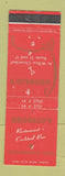 Matchbook Cover - Broglio's Restaurant Independence OH