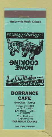 Matchbook Cover - Dorrance Cafe KS