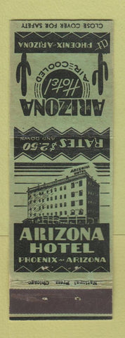 Matchbook Cover - Arizona Hotel Phoenix AZ cactus