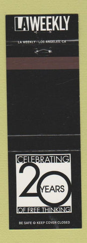 Matchbook Cover - LA Weekly newspaper 20th Los Angeles CA