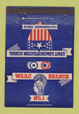 Matchbook Cover - WAAC Branch #1 Army School Nacogdoches TX WEAR 40 Strike