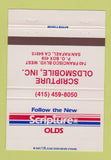 Matchbook Cover - Scripture Oldsmobile San Rafael CA 40 Strike