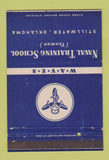 Matchbook Cover - Naval Training School Stillwater OK WORN 40 Strike