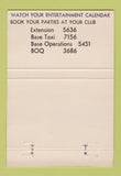 Matchbook Cover - Open Mess Norton Air Force Base San Bernardino CA 40 Strike