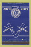 Matchbook Cover - Camp McCoy US Army WI WWII WEAR 40 Strike