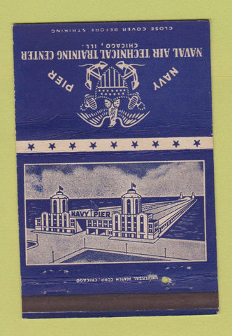Matchbook Cover - Navy Air Technical Training Chicago IL postcard 40 Strike