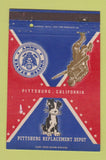 Matchbook Cover - US Army Pittsburg Replacement Depot CA postcard 40 Strike