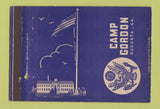 Matchbook Cover - Camp Gordon Augusta GA postcard 40 Strike