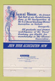 Matchbook Cover - Alumni House Annapolis MD Naval Academy WEAR 40 Strike