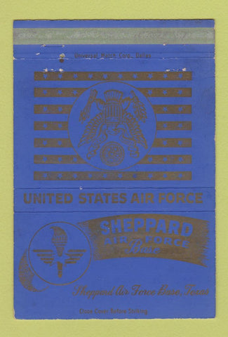 Matchbook Cover - Sheppard Air Force Base TX Army WEAR 40 Strike