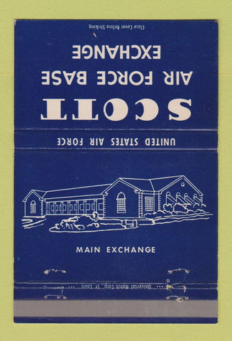 Matchbook Cover - Scott Air Force Base Exchange 40 Strike