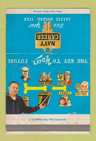 Matchbook Cover - US Navy Career Appraisal Team WEAR 40 Strike