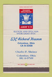 Matchbook Cover - US Army Recruiting Richard Krumm Columbus OH 40 Strike