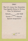Matchbook Cover - US Army Recruiting Richard Krumm Columbus OH 40 Strike