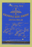 Matchbook Cover - Army Air Forces Kelly Field TX postcard WEAR 40 Strike