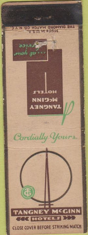 Matchbook Cover - Tangey McCinn Hotel Waterloo IA Ames IA WEAR