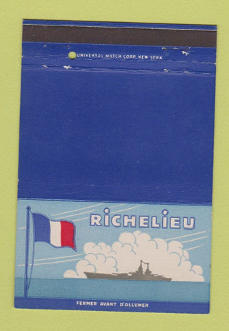 Matchbook Cover - Richelieu postcard 40 Strike
