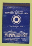 Matchbook Cover - Fort Douglas Exchange UT postcard WEAR 40 Strike