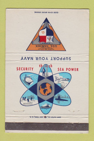 Matchbook Cover - USS Hancock Navy 40 Strike