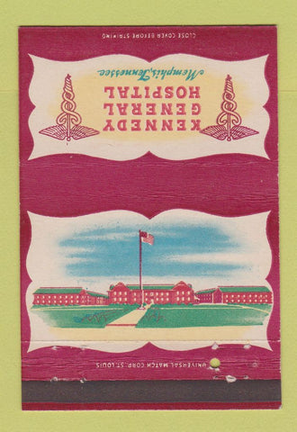 Matchbook Cover - Kennedy General Hospital Memphis TN postcard 40 Strike