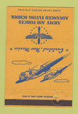 Matchbook Cover - Army Air Forces Flying School Carlsbad NM postcard 40 Strike
