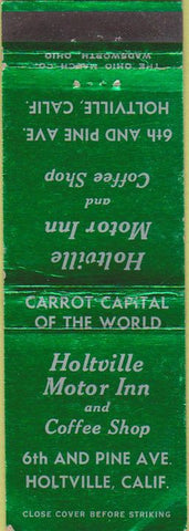 Matchbook Cover - Holtville Motor Inn CA