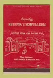 Matchbook Cover - Fort Francis Warren WY postcard  40 Strike