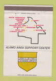 Matchbook Cover - Army Air Force Exchange Service Alamo Area TX 40 Strike