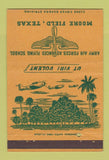 Matchbook Cover - Moore Field Army Air Forces Flying School postcard 40 Strike