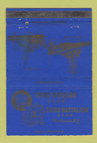Matchbook Cover - Third Brigade Rochester NY Navy WEAR 40 Strike
