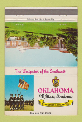Matchbook Cover - Oklahoma Military Academy Claremore OK 40 Strike