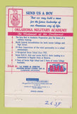 Matchbook Cover - Oklahoma Military Academy Claremore OK 40 Strike