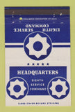Matchbook Cover - Eighth Service Command HQ postcard 40 Strike
