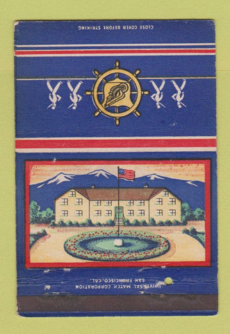 Matchbook Cover - Military postcard 40 Strike
