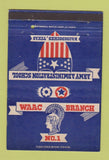 Matchbook Cover - WAAC Branch #1 Army School Nacogdoches TX 40 Strike