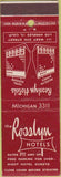 Matchbook Cover - Rosslyn Hotels Los Angeles CA