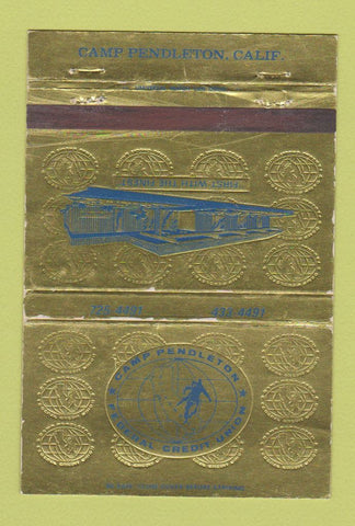 Matchbook Cover - Camp Pendleton CA Federal Credit Union WEAR 40 Strike