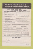 Matchbook Cover - USAA Auto Association Military San Antonio TX 40 Strike