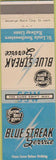 Matchbook Cover - Blue Streak Service Cotton Belt Railway