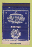 Matchbook Cover - US Naval Hospital Philadelphia PA WEAR 40 Strike