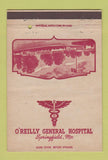 Matchbook Cover - O'Reilly General Hospital Springfield MO postcard 40 Strike